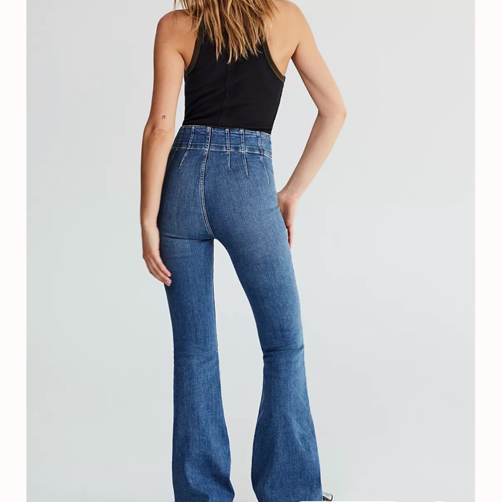 Jayde High Rise Flare Jeans Free People